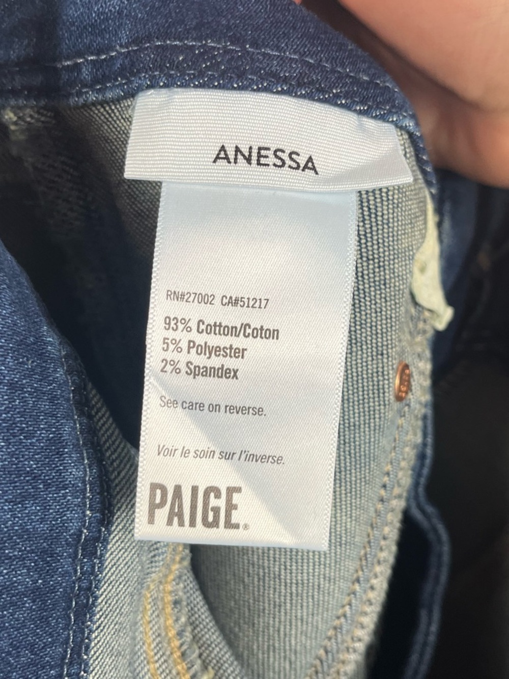 Paige Anessa Wide Leg Jean Amoroso size 27 - Picture 7 of 8